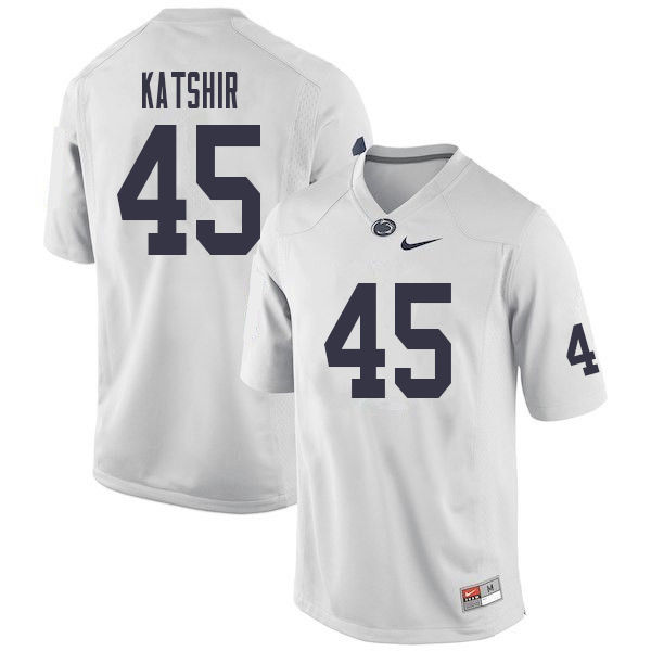 Men #45 Charlie Katshir Penn State Nittany Lions College Football Jerseys Sale-White